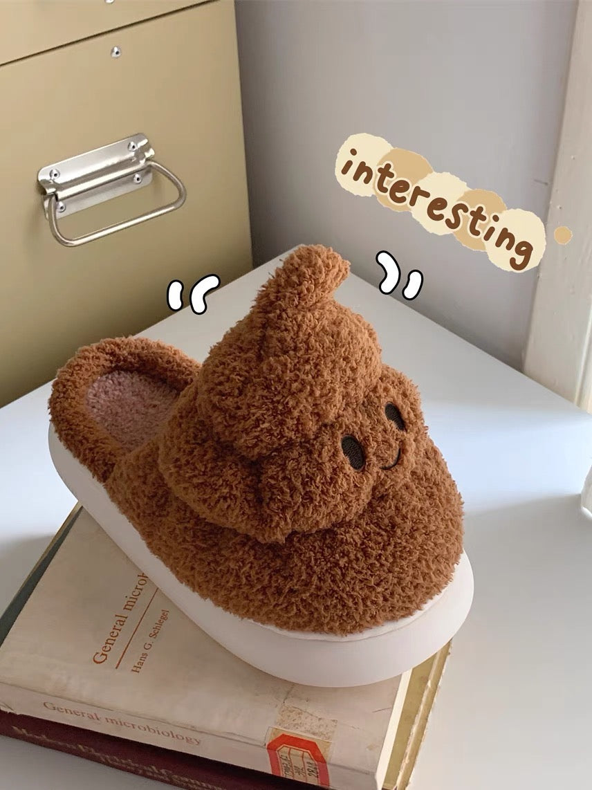 Mens poop emoji on sale slippers