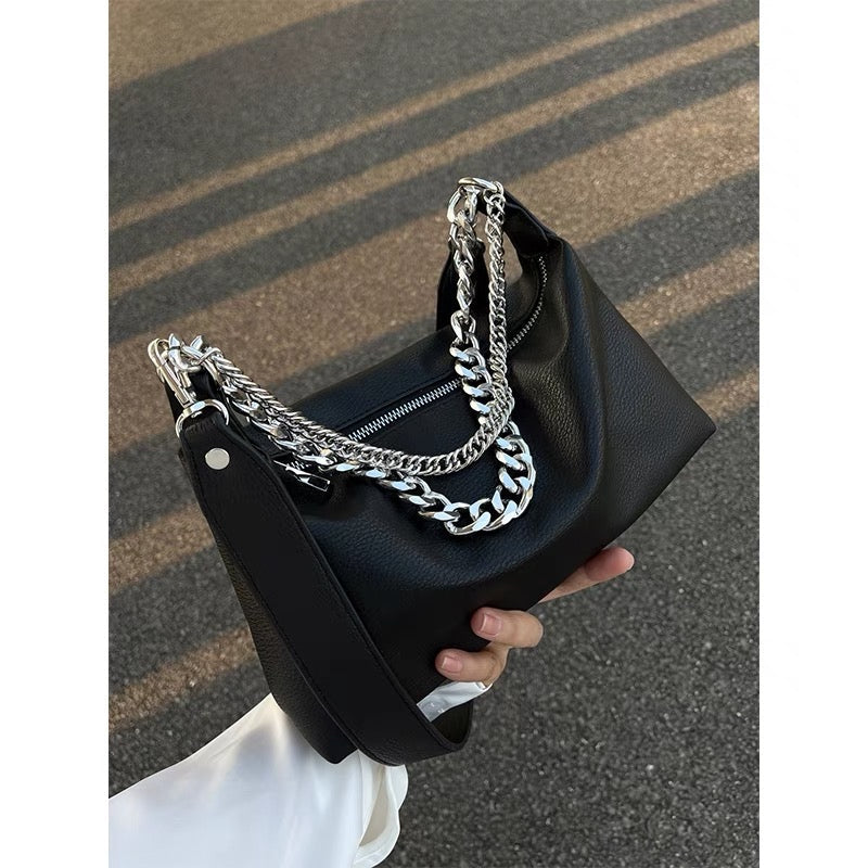 Small Bag 2023 New Fashion Summer Versatile Ins Popular Fashion Wide  Shoulder Strap Women's Handheld One Shoulder Crossbody Bag