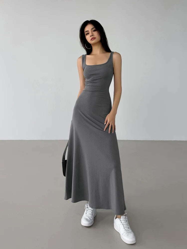 Summer European and American camisole dress for women, long