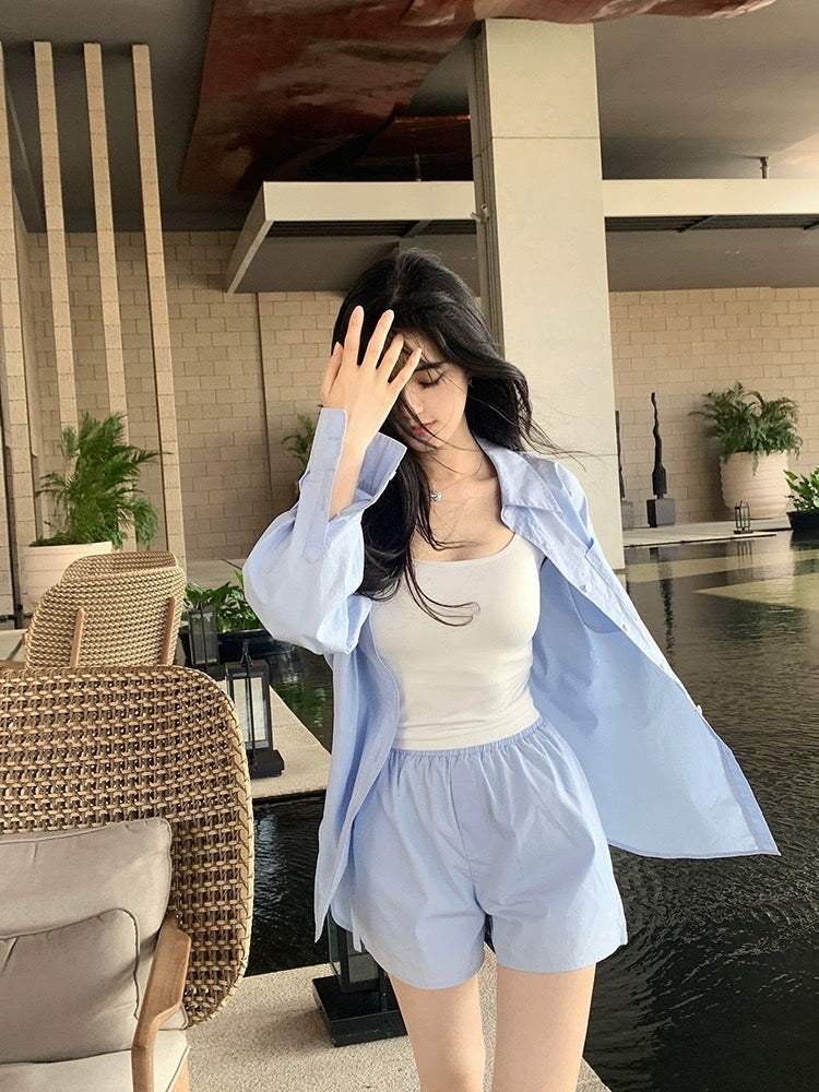 Summer clothes with a whole set of fat and thin wear online celebrity fried  street fashion casual two-piece suit female 2023 new