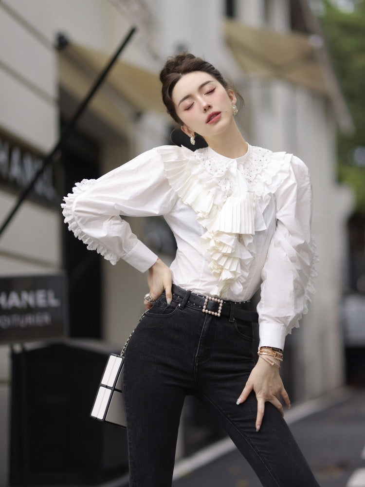 Medieval store ruffle shirt