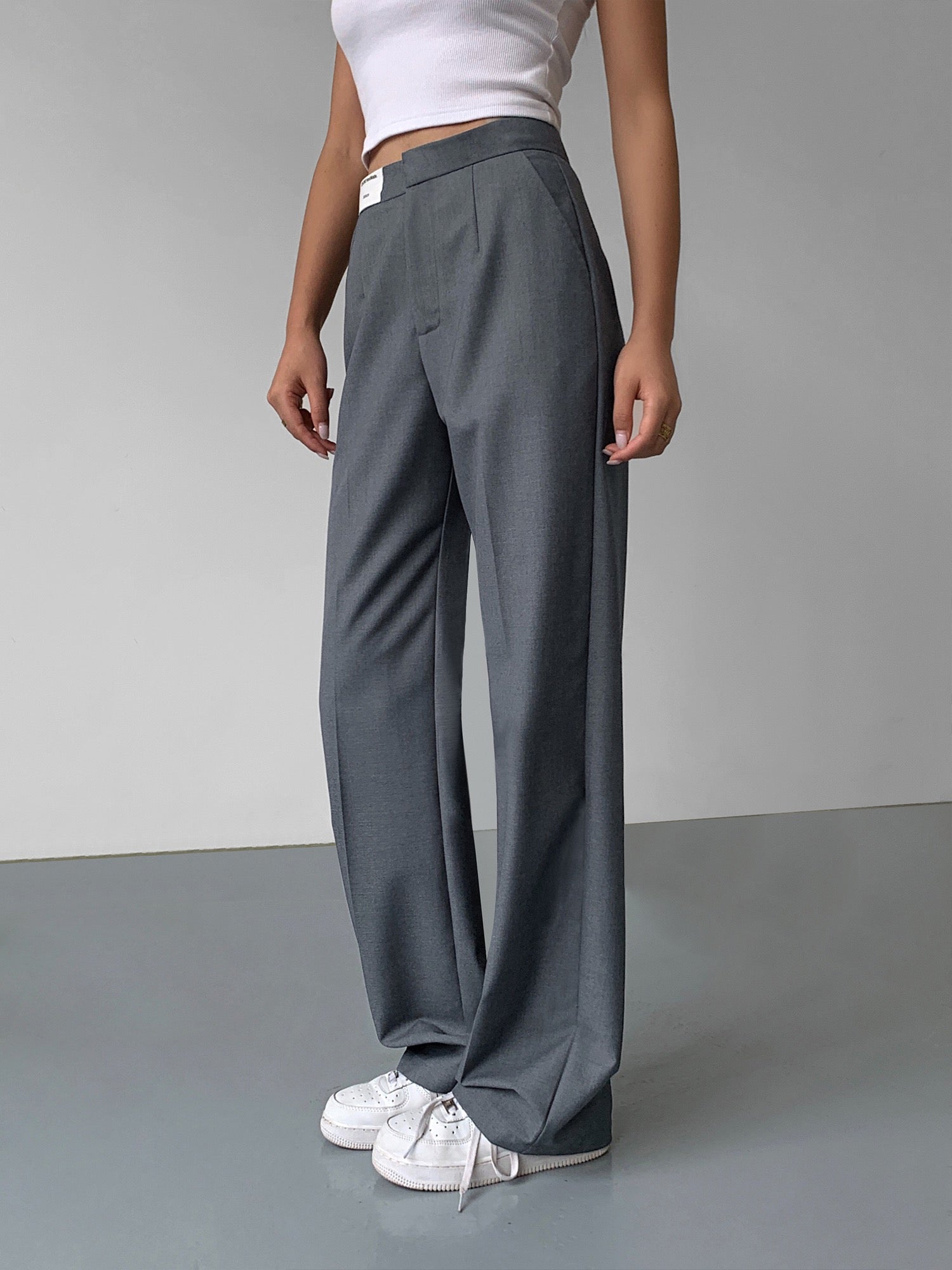 NEVA HU loose wide-leg pants women's high-waist drape 2023 spring desi –  Lee Nhi Boutique