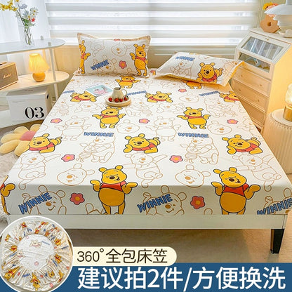 Disney fitted sheet single bed cover 2023 new bed sheet Simmons mattress protector non-cotton cotton bed cover