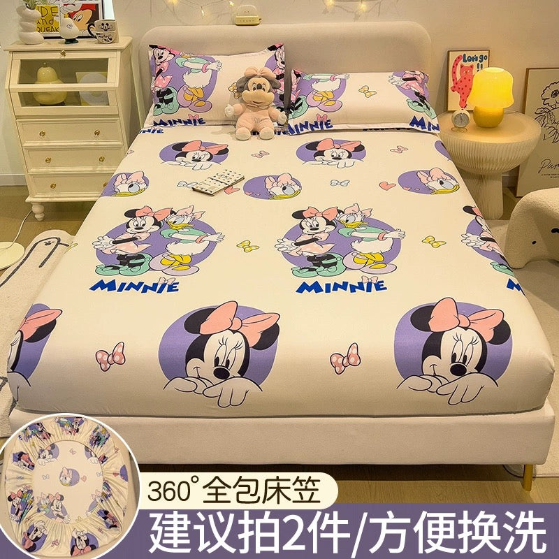 Disney fitted sheet single bed cover 2023 new bed sheet Simmons mattress protector non-cotton cotton bed cover