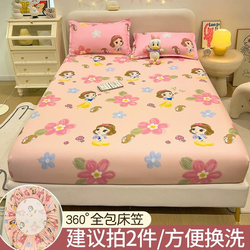 Disney fitted sheet single bed cover 2023 new bed sheet Simmons mattress protector non-cotton cotton bed cover