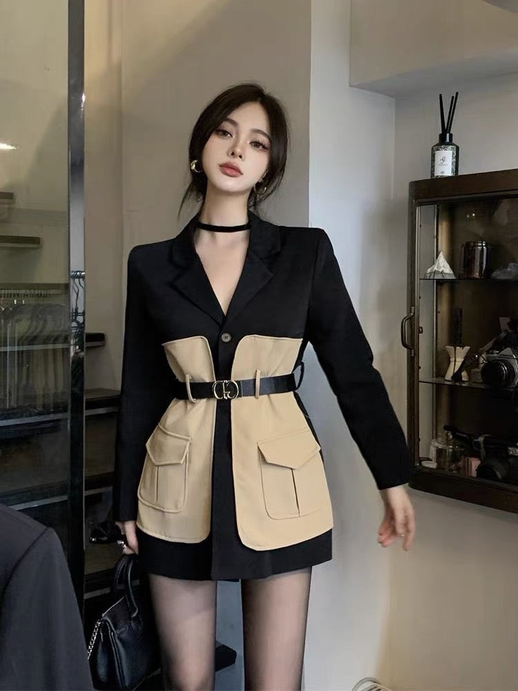 Autumn 2023 new women's casual suit jacket women's autumn and winter high-end fried street small suit long-sleeved top women