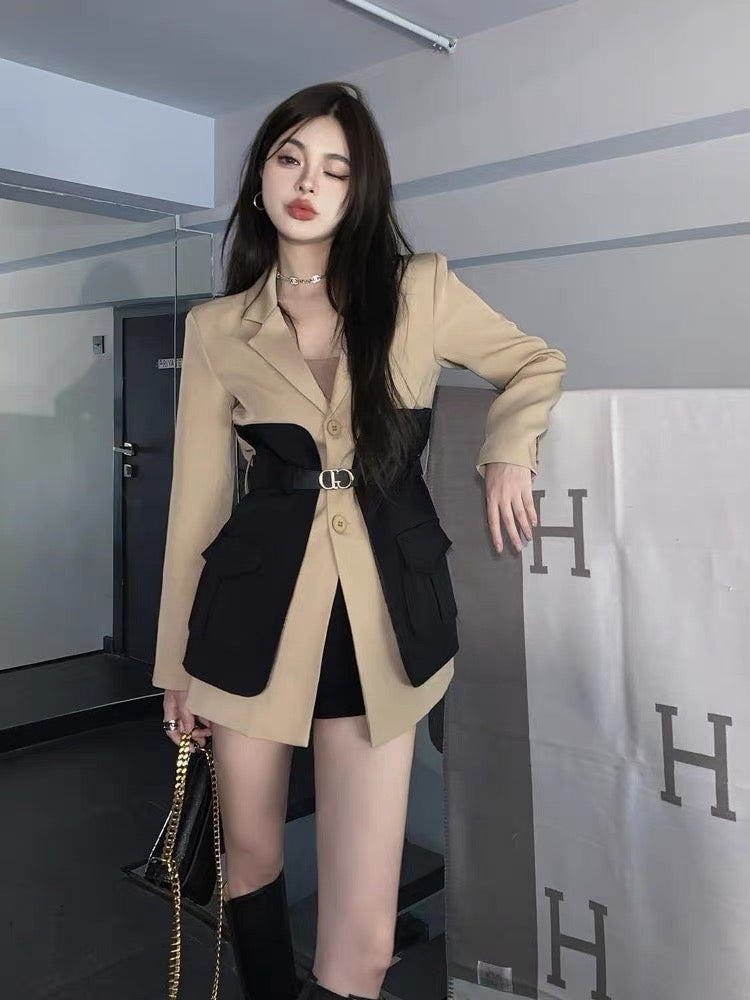 Autumn 2023 new women's casual suit jacket women's autumn and winter high-end fried street small suit long-sleeved top women