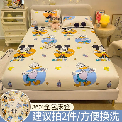 Disney fitted sheet single bed cover 2023 new bed sheet Simmons mattress protector non-cotton cotton bed cover