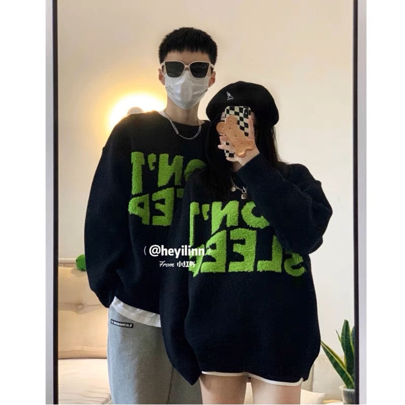 Couple wear autumn and winter 2023 new ins super hot sweater for men and women Korean version loose French sweater jacket trendy brand