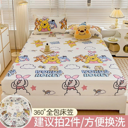 Disney fitted sheet single bed cover 2023 new bed sheet Simmons mattress protector non-cotton cotton bed cover