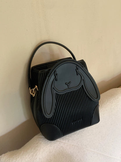 Nanfeng Chio2nd Bunny Biscuit Bucket Bag Female 2023 New Retro Commuter Versatile Shoulder Messenger Bag