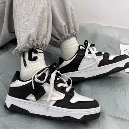 Autumn ins style all-match college casual white shoes men's ulzzang trend couple lightweight breathable sports shoes