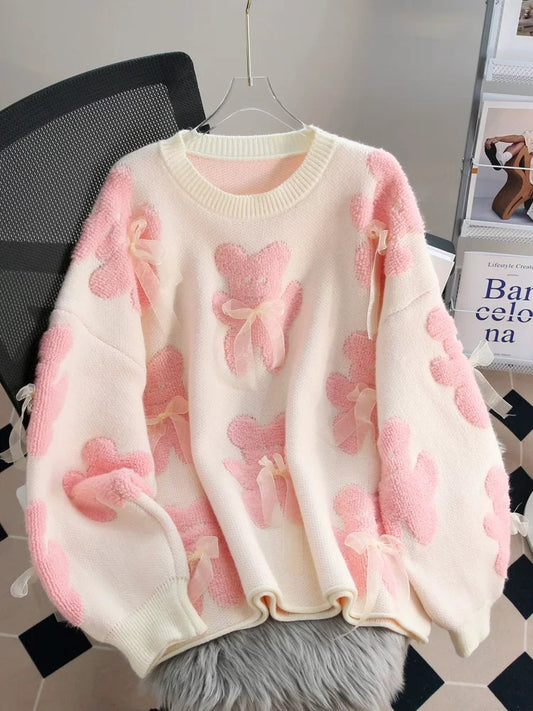 High-end and super-good-looking sweater for women in autumn and winter 2023 new loose, lazy and trendy fashionable top