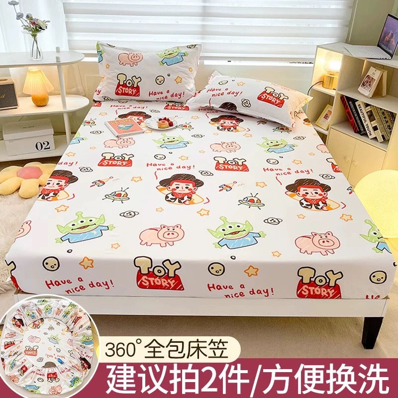 Disney fitted sheet single bed cover 2023 new bed sheet Simmons mattress protector non-cotton cotton bed cover