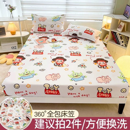 Disney fitted sheet single bed cover 2023 new bed sheet Simmons mattress protector non-cotton cotton bed cover