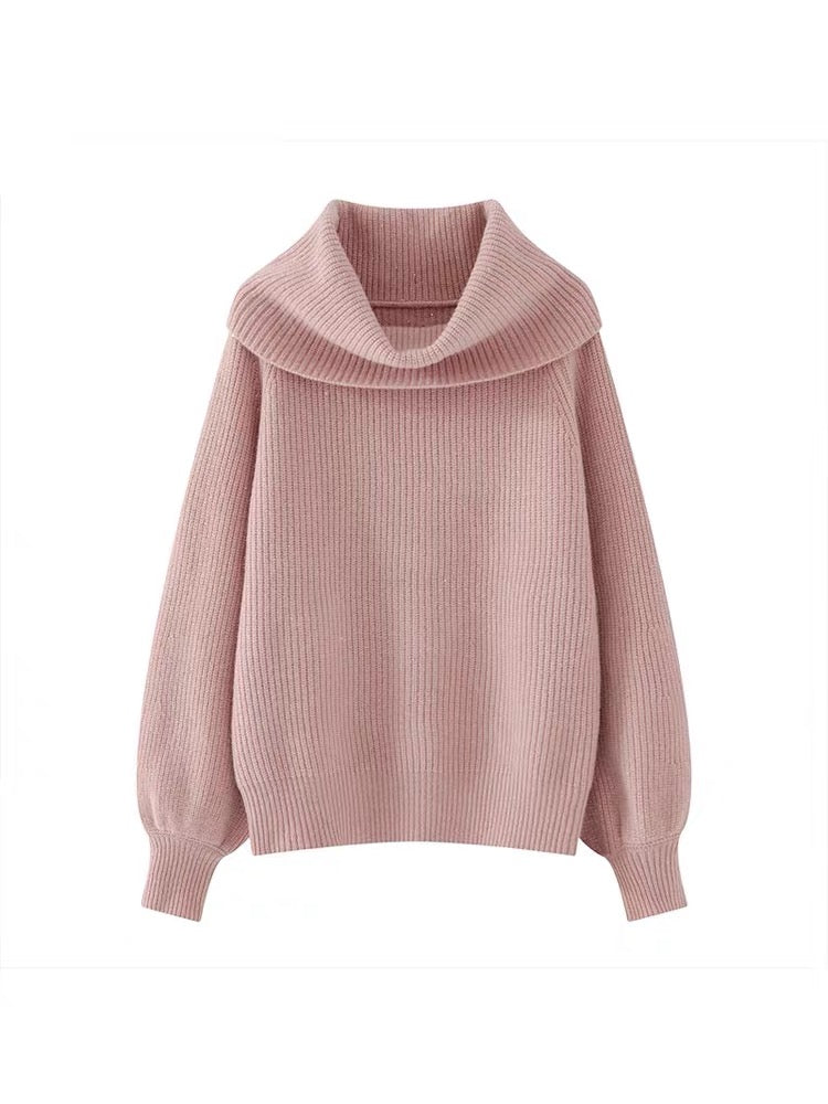 2023 New Turtleneck Sweater Women's Autumn and Winter Korean Style Loo –  Lee Nhi Boutique