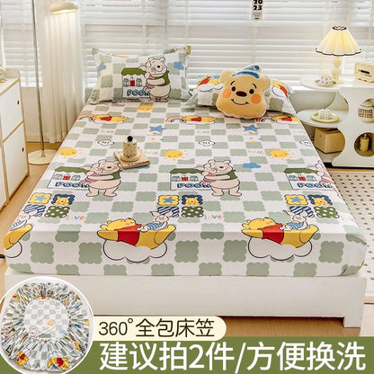 Disney fitted sheet single bed cover 2023 new bed sheet Simmons mattress protector non-cotton cotton bed cover