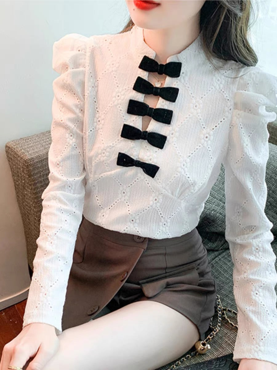 Fashion Casual Sweater for Girl Spring Autumn New V-neck Jacquard