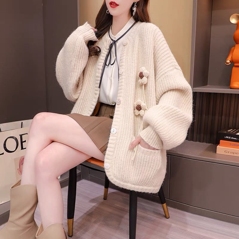 Designed sweater cardigan for women 2023 new autumn and winter style ...