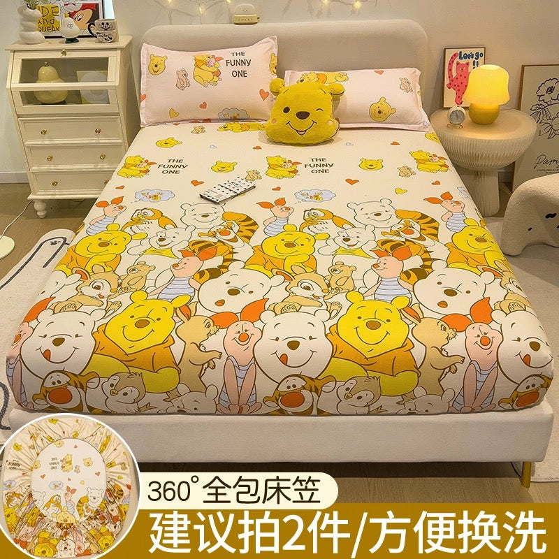 Disney fitted sheet single bed cover 2023 new bed sheet Simmons mattress protector non-cotton cotton bed cover