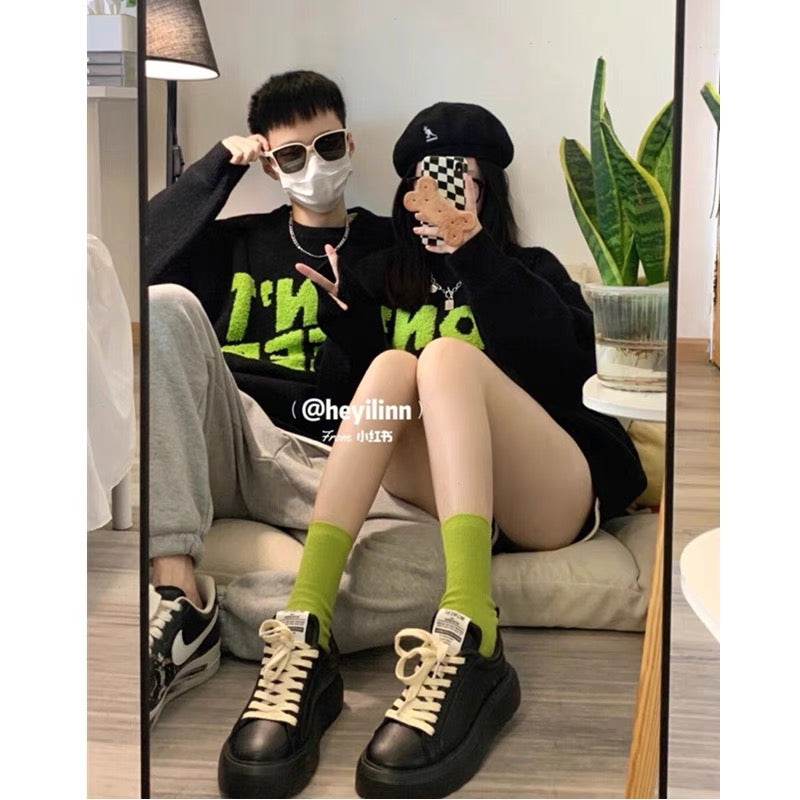 Couple wear autumn and winter 2023 new ins super hot sweater for men and women Korean version loose French sweater jacket trendy brand