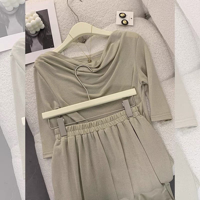 Fresh Suit Skirt New2023Mid-Length Two-Piece Set Dress Student Korean Style  Suspender Dress Female Summer