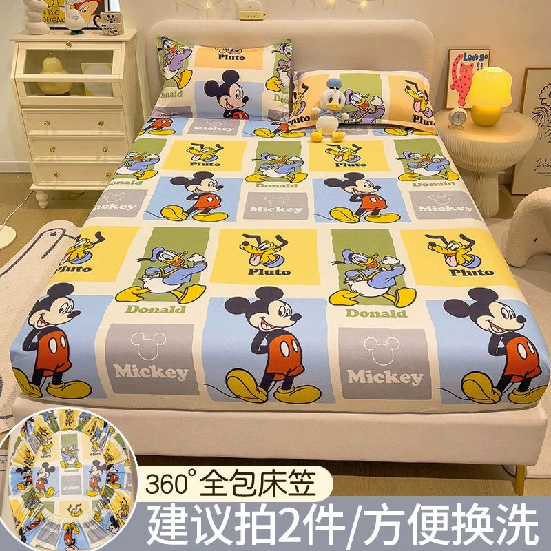 Disney fitted sheet single bed cover 2023 new bed sheet Simmons mattress protector non-cotton cotton bed cover