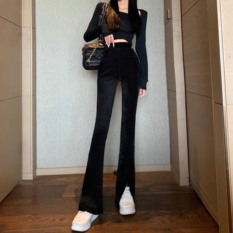 Design sense niche wide-leg suit casual pants women's clothing