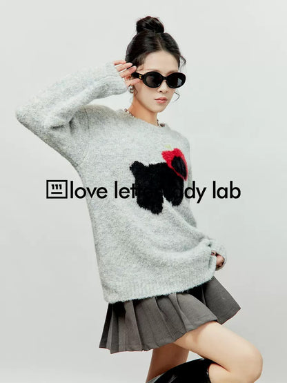 Zhou Liwu 2023 new red apple puppy sweater tops high-end and super good-looking sweaters for women in autumn and winter