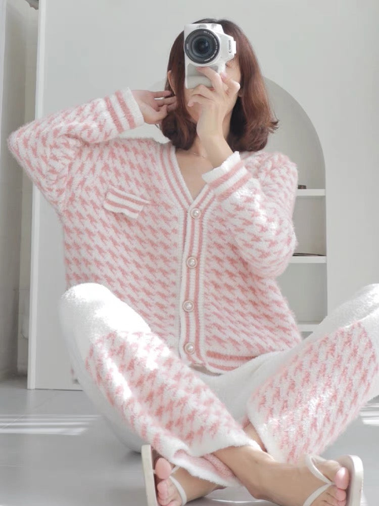 Coral velvet pajamas winter women's style Paidaxing Internet
