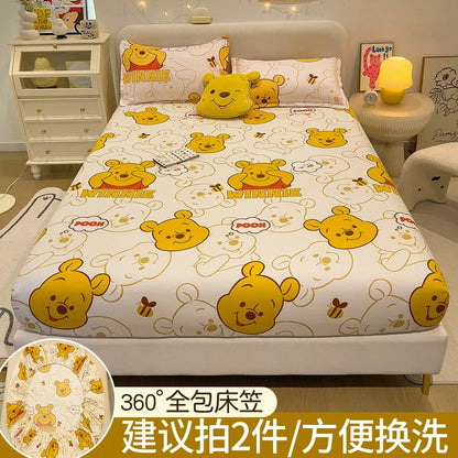 Disney fitted sheet single bed cover 2023 new bed sheet Simmons mattress protector non-cotton cotton bed cover