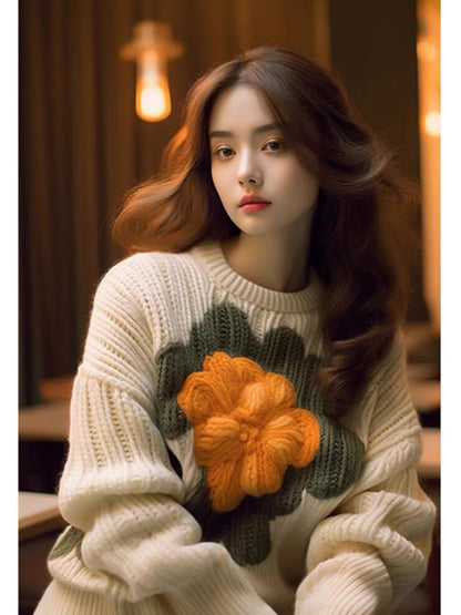 2023 new autumn clothing, European products, high-end, slimming, popular this year, beautiful pullover sweaters, long-sleeved sweaters, women's clothing (B15187)