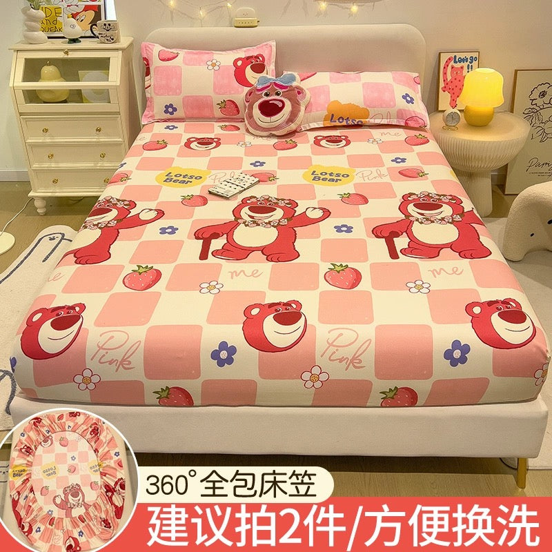 Disney fitted sheet single bed cover 2023 new bed sheet Simmons mattress protector non-cotton cotton bed cover