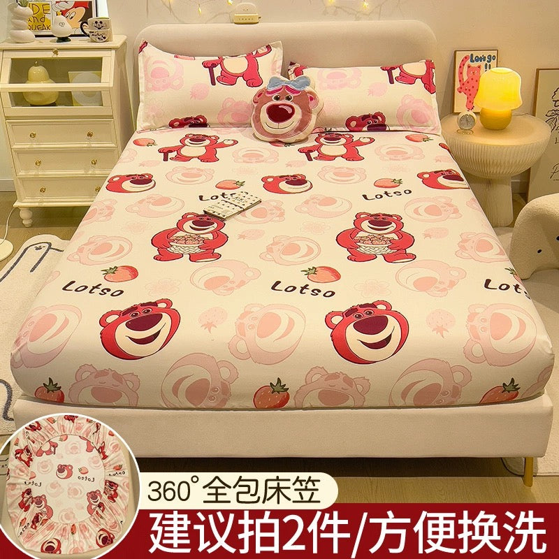 Disney fitted sheet single bed cover 2023 new bed sheet Simmons mattress protector non-cotton cotton bed cover