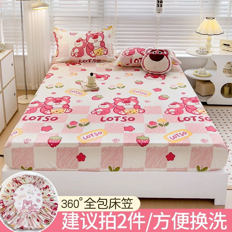 Disney fitted sheet single bed cover 2023 new bed sheet Simmons mattress protector non-cotton cotton bed cover