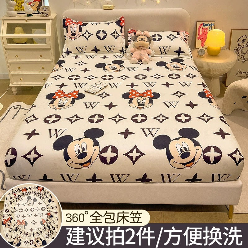 Disney fitted sheet single bed cover 2023 new bed sheet Simmons mattress protector non-cotton cotton bed cover