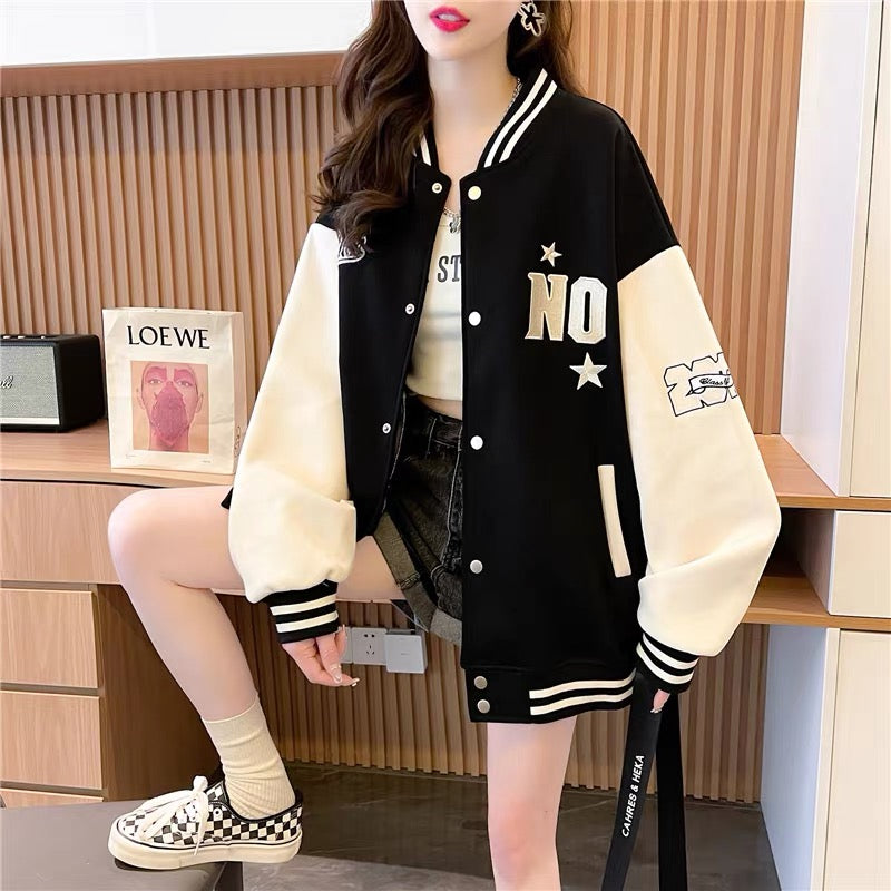 Baseball discount sweater jacket