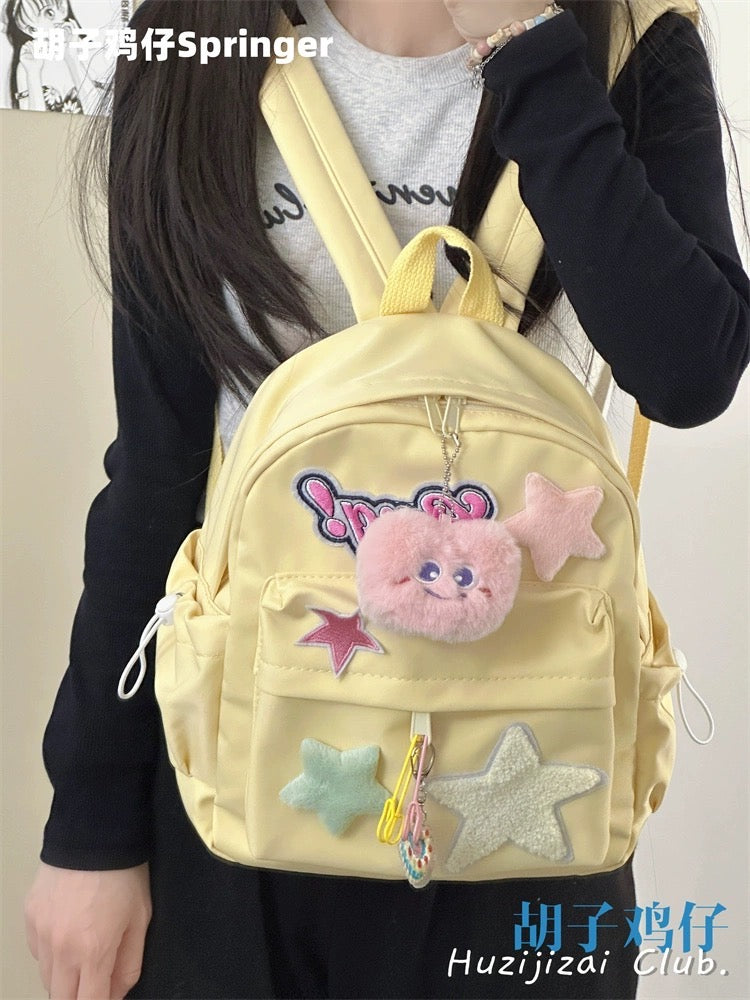 Japanese cute sweet girl girl mini backpack female Korean dopamine star mini backpack light small backpack