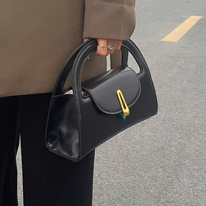 High-end bags for women 202223 new texture niche design all-match crossbody ladies black handbag women's bag