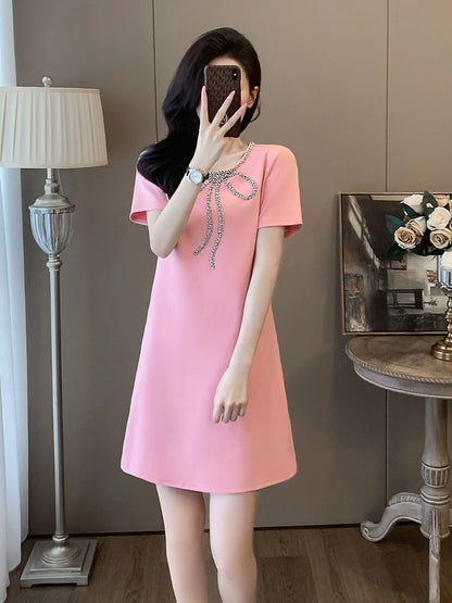 La Chapelle French light luxury small fragrant dress women's summer 2024 new high-end temperament and high-end skirt