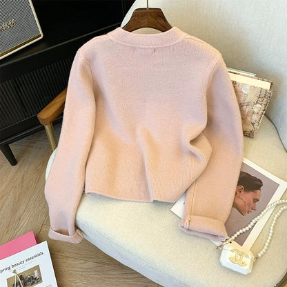 Recommended by Nancy Cici for her own use ~ New Chinese style national style sweater knitted cardigan for women with small fragrant button top