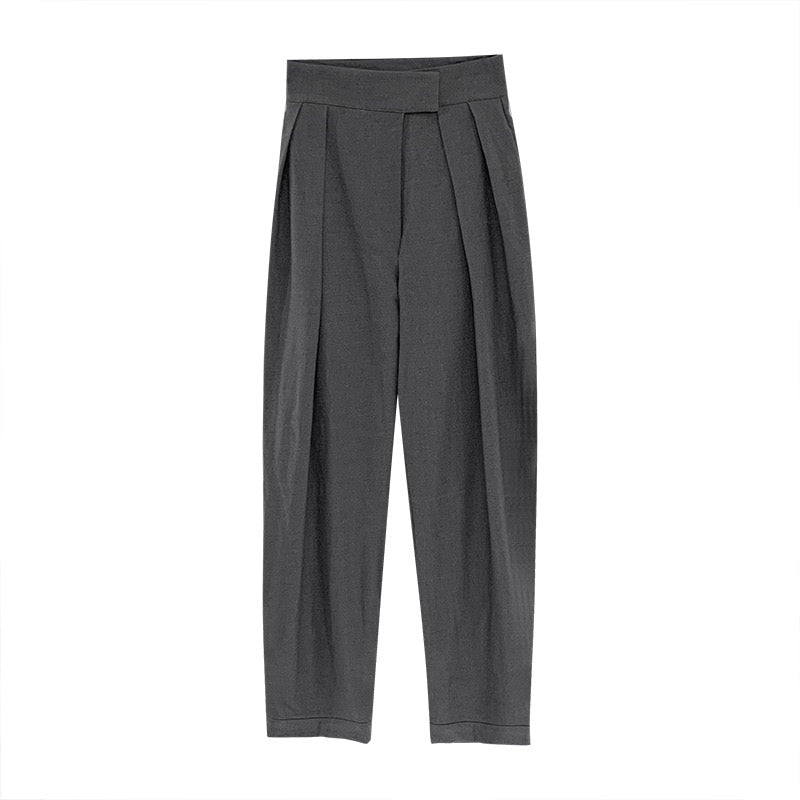 Spring and Autumn Velcro Draping Suit Pants Design Pressed Pleated Loo –  Lee Nhi Boutique