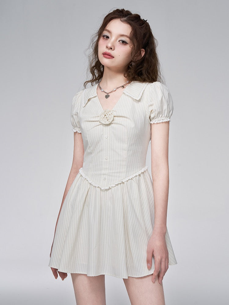 Elegant A-line Scoop Lace Long Sleeves Romantic Flower Girl Dresses –  Rjerdress