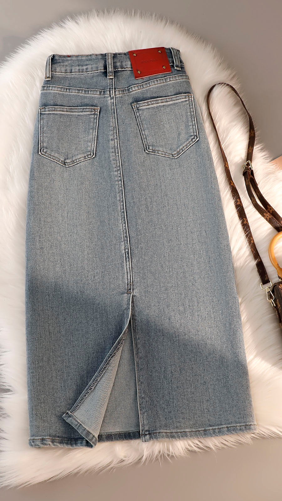 Women High Waist Denim Skirts Summer Mid-length Irregular Jeans Skirt –  Arimonz