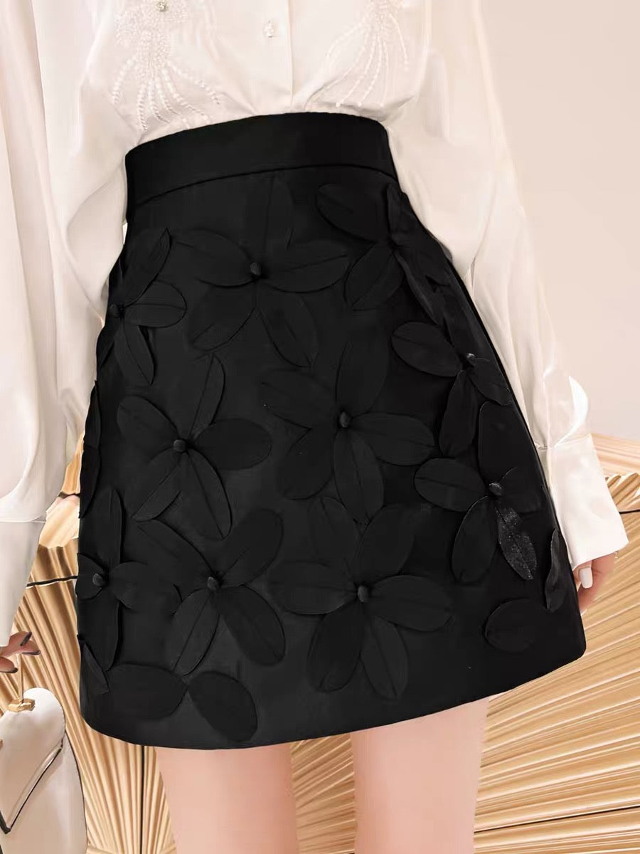 Pre-Order) Three-dimensional flower skirt women's 2022 summer new