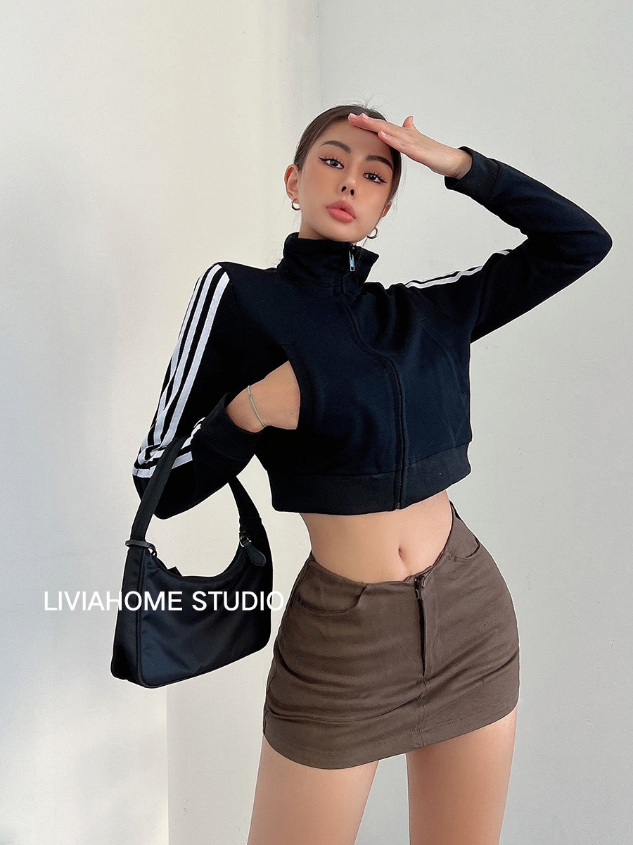 liviahome hot girl ins super short skirt with safety pants high