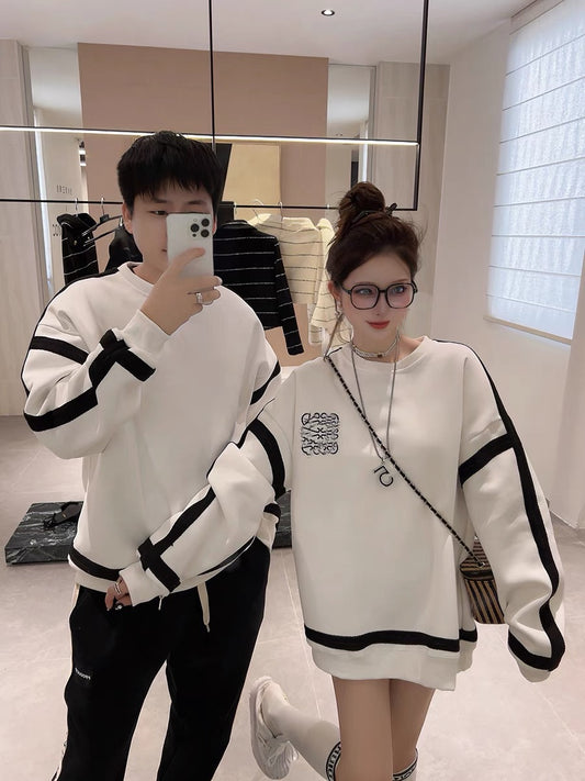 Mid-length fleece sweater women's autumn and winter 2022 new small round neck capless pullover silver fox fleece thickened top