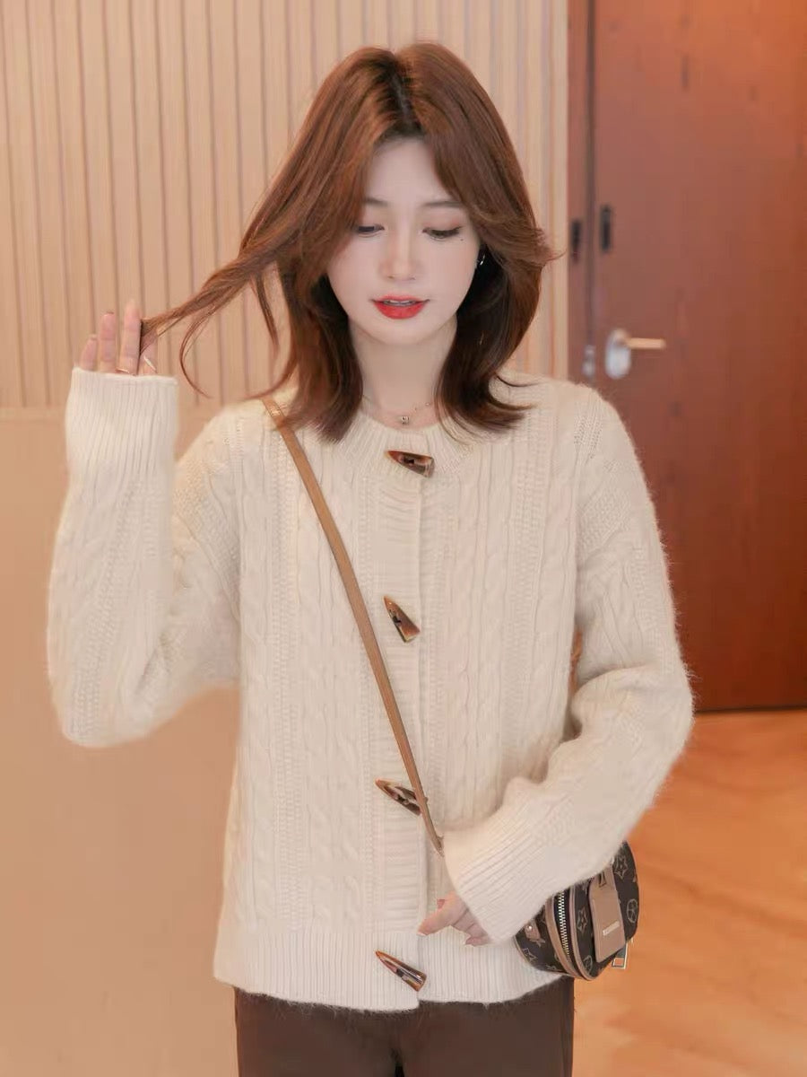 Small grain short hooded sweater women's pullover 2022 new autumn high-quality small loose long-sleeved top