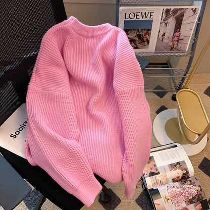 Foreign trade Italian women's clothing big-name counter withdrawal small cute knitted sweater female gentle wind sweater top tide