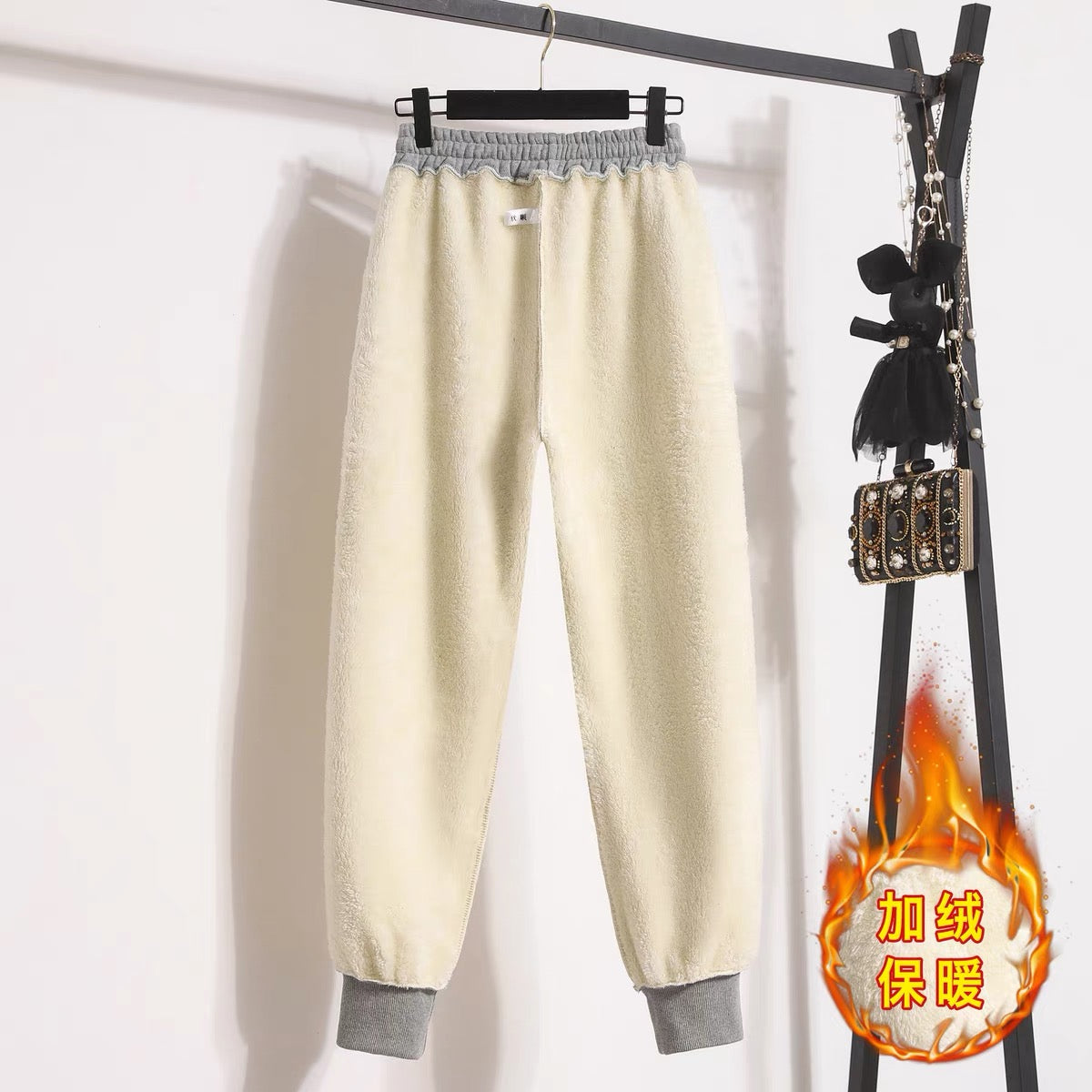 Grey sports pants women's loose-fitting casual pants 2022 new